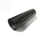Logo Customization Carbon Fiber Round Large Diameter 3KTwill Plain Carbon Fiber Tube
