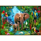 New designed oem frameless Oil painting 5d diy diamond painting elephant