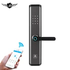 Digital Biometric Fingerprint Lock Keyless Smart Door Lock Fingerprint+Password+RFID Card+Key Unlocking 4 Ways