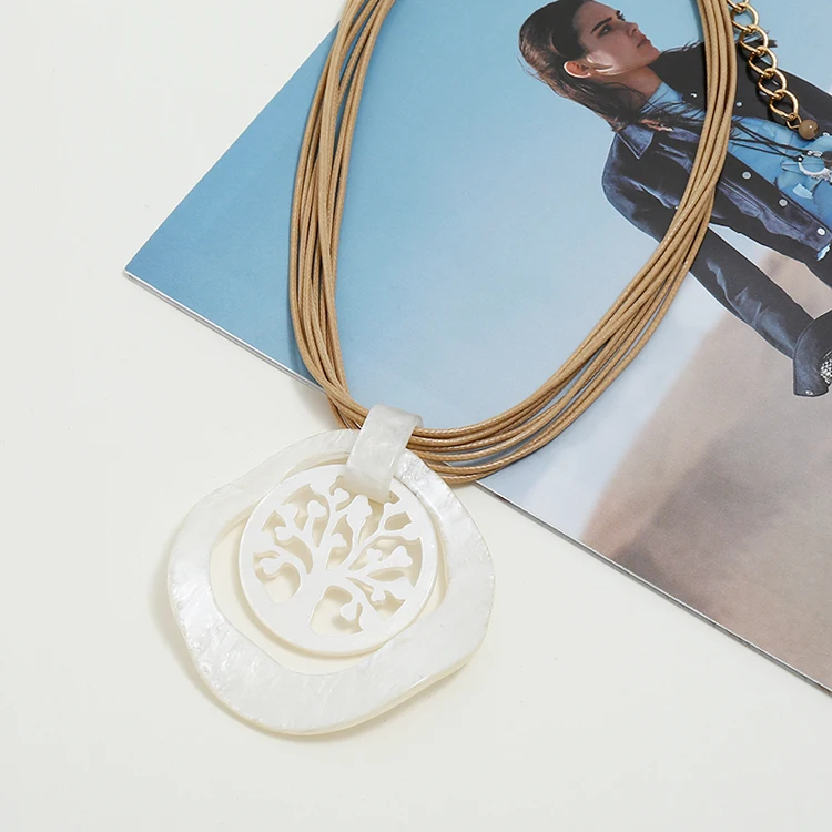 Irregular custom necklace pendant for women minimalist string necklace