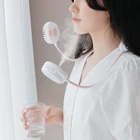 Newest Design Portable USB Rechargeable Sport Neck Fan Mini Neck Fan With Humidifier
