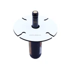 Glass Glass Display Sublimation Wood Wine Bottle Holder Rack