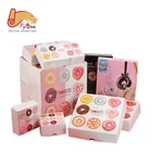 High Quality Recycled Paper Biodegradable cardboard paper packaging boxes donuts box