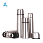 color gift box hot seller stainless steel vacuum water flask with carry strap 750ml +2*300ml with black leather