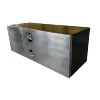 Stainless steel underbody truck tool box for heavy duty truck