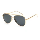 New trendy sunglasses flat polarized glasses fashion men sunglasses