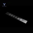 Customized size 2mm rectangular black screen printing tempered glass