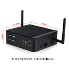 Win10 Fanless Mini PC J1900 Celeron Quad Core Dual LAN Micro Desktop Computer Barebone System RJ45 RS232 Wifi HD VGA HTPC
