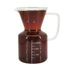 Dripper Pour Over Coffee Kettle Borosilicate Glass Pour Over Coffee Brewer Maker Glass Drip Coffee Pot with Filter