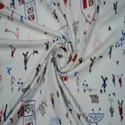 Wholesale bubble crepe 95%polyester 5%Spandex Bullet Print knitted fabric for Bows