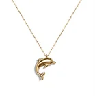 Real U Jewelry Custom Jewelry Necklace Wholesale Stainless Steel Dolphin Charms for Jewelry Making