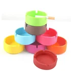 Silicone Ashtray with High-Temperature Heat Resistant and Portable,Eco-Friendly Round Design Durable Rubber Ashtray