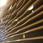 Aluminum Slats Types Wood Grain Ceiling Tile Grid
