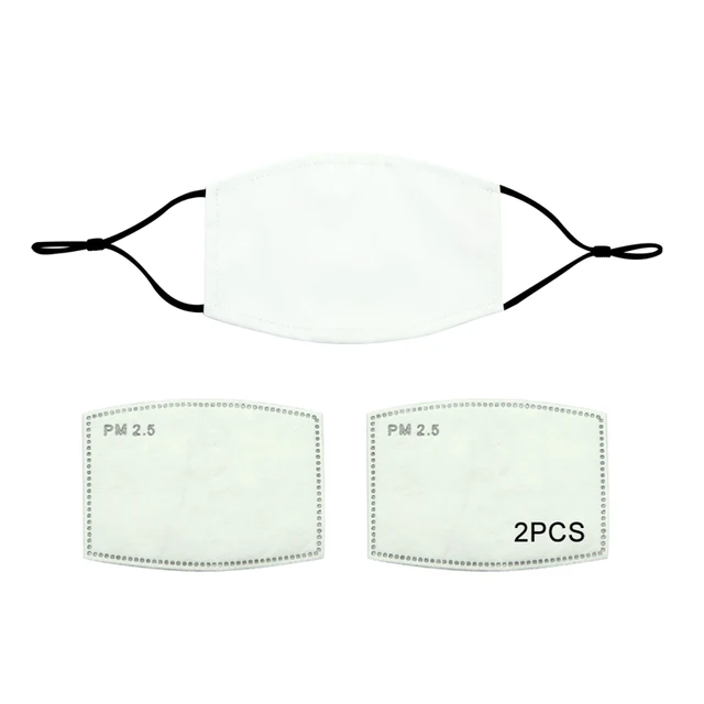 New Developed!!! Blanks Sublimation Face Covers with Filter Pockets