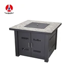 Factory Direct Supply Square Gas Metal Fire Pit