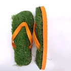 Flip Flop Man Beach Outdoor Custom Logo Pvc Plastic grass Slipper