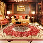 Living Room Luxury Design Rug 100% Silk Newzealand Wool Hand Tufted Carpet