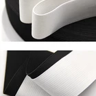 Elastic Band 10/15/20/25/30/35/40/45/50mm White Black Color Polyester Knit Elastic Band Waistband For Underwear