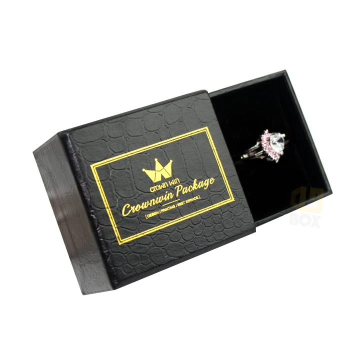 fashion luxury custom jewelry box with foam insert crown win