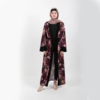 New Design Wholesale Dubai Abaya Islamic Design Front Open Muslim Women Casual Dress