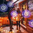 150 LED firework lights DIY led lights for Christmas indoor outdoor decoration battery operated hanging starburst light
