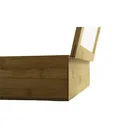 Bamboo Craft Natural Bamboo Acrylic Lid Handmade Craft Decorative Chest To Organize Wood Tea Box