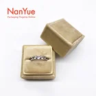 Factory spot custom ring logo jewelry box velvet ring box jewelry gift box