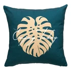 tropical plants 18x18" 45x45cm Custom pillow leaves wholesale printed cushion decoration square sofa throw pillow