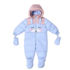 Bunting Rompers Hooded Cute 12 Month Snowsuit Winter Baby Clothes Toddler Girl Jumpsuit