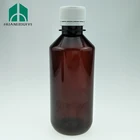 2019 hot sell 8 oz pet boston round amber plastic bottle for Liquid Medicine