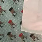 OEM Custom Christmas Design Digital Printing 96% Polyester 4% Spandex Knit Bullet Fabric For Bows