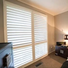 Australian bedroom wooden customized colors simple installation windows plantation shutters