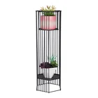 Pot 2 Plant Plant Stand Pot Modern Layered Pot Tall Corner Multi Tiered Metal 2 Tier Plant Stand