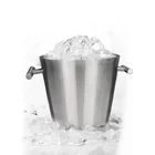 Wholesale wine cooler stainless steel bell shaped metal champagne beer ice bucket
