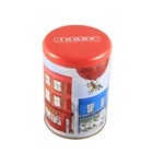 New Arrival Metal Round Shape Tea Tin Packing Box for Green Tea