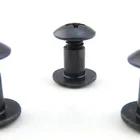 Leather Kit Carbon Steel Black Oxidation Chicago Screw For Leather Holster/Kydex Hardware Kit
