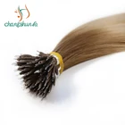 Straight European Blonde Remy Colored Human Pre Bonding Micro Beads Nano Ring Human Hair Extensions