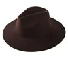 Wholesale Autumn Winter New Felt Brimmed Jazz Cap Panama Vintage Fedora Wool Wide Hat