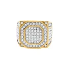 Wedding Jewelry Diamond Classic Square Shape all imitation rings gold ring