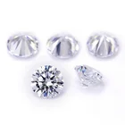 5mm machine cut high quality cz gems stone 8HS & 8AS cubic zirconia round shape white cz stones