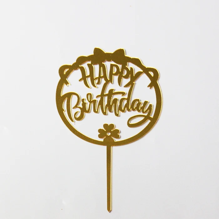 mirrored unicorn printed laser cut happy birthday