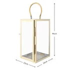 Wholesale Candle Lanterns Lanternlantern ECO-frendly Wholesale Golden Decoration Golden Candle Lanterns