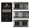 Hotel Click switch door plate room number sign dnd switch clean up room RS485 220v smart light power switches socket