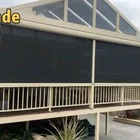 Customized Outdoor motorized roller shade Windproof Waterproof fabric for roller blinds with tubular motor