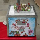 Free shipment to worldwide 45x45cm Square Pan Table Top Mini counter topping taco instant ice cream rolls machine