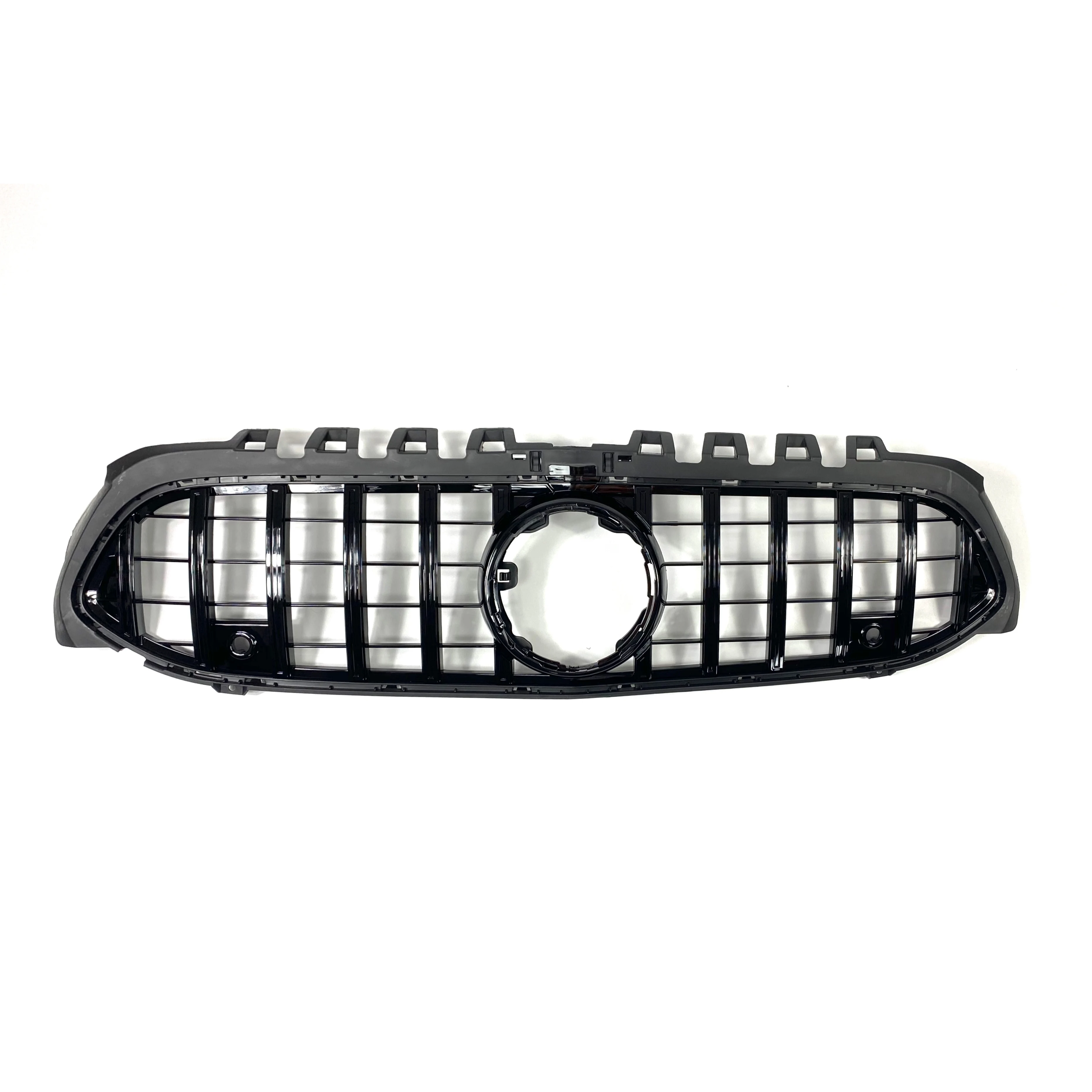 Abs Gt Style Front Bumper Mesh Grille Grill For Mercedes Benz A Class