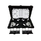 Rotary structure 24 core 3 in 3 out fiber optic drop cable horizontal type splice closure box