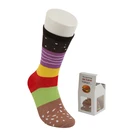custom colorful design food cotton burger hamburger crew lady cute socks novelty socks lady fashion socks elite for women