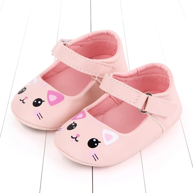 wholesale Fashion solid cute animal little baby girl dress shoes supplier