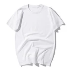 OEM Customized Printed White Short Sleeve Printed Unisex Casual Blank T Shirt